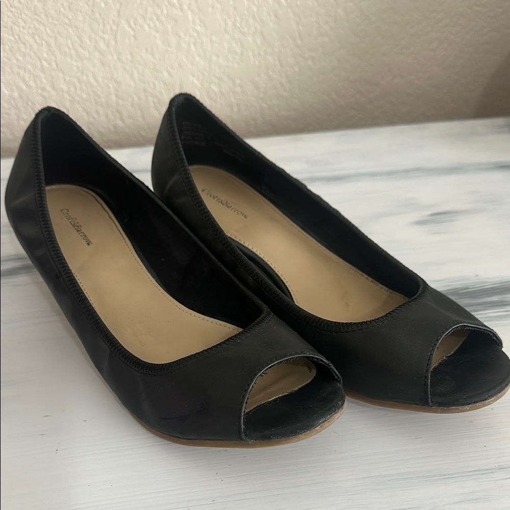 Croft & Barrow Black Flats Timeless Elegance